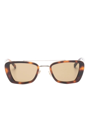 Saint Laurent Eyewear square frame sunglasses - Brown