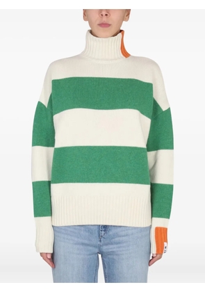RIGHT FOR striped turtleneck sweater - Neutrals