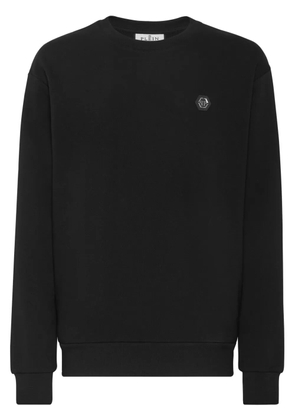 Philipp Plein logo-print cotton sweatshirt - Black