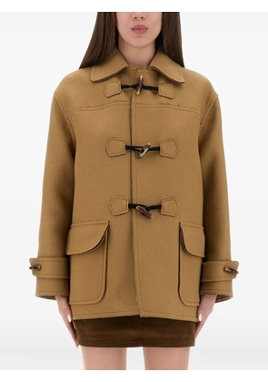 MOSCHINO JEANS toggle pocket coat - Brown