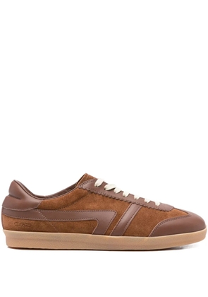 Closed suede panelled sneakers - Brown
