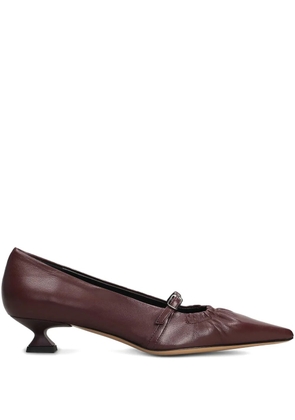 The Seller pointed-toe buckle pumps - Red