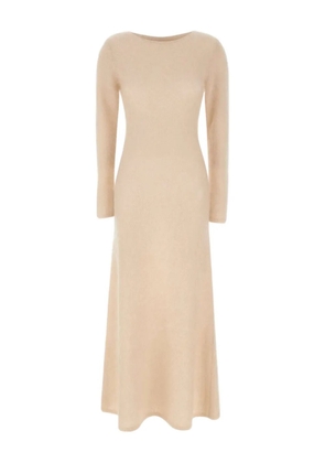 The Garment Roma long-sleeve boat-neck maxi dress - Neutrals