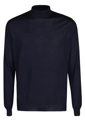 Malo mock-neck sweater - Blue