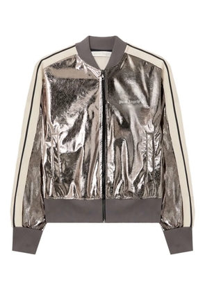 Palm Angels laminated logo sweatshirt - Silver