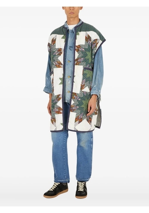 Bonum quilted star-print coat - White