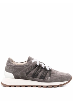 Brunello Cucinelli side stripe low top sneakers - Neutrals