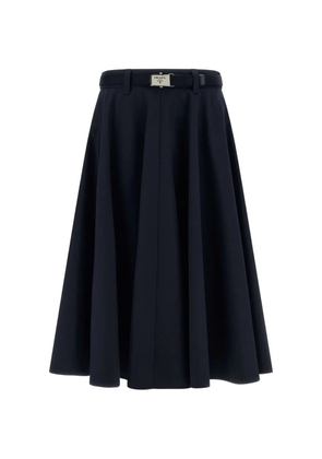 Prada logo-detail skirt - Blue
