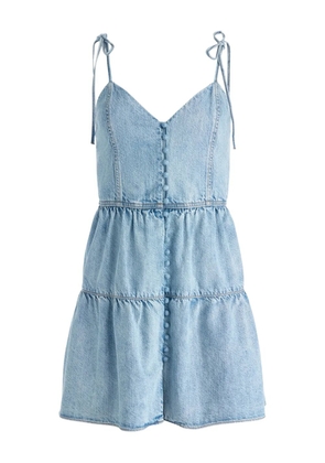 alice + olivia Shanti denim mini dress - Blue
