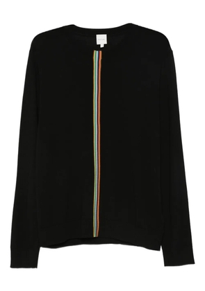 Paul Smith rainbow-striped wool sweater - Black