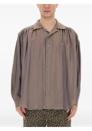AIE gathered buttoned shirt - Pink