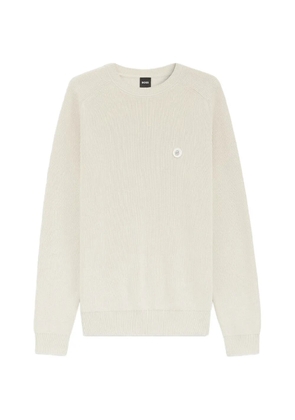 BOSS ribbed round-neck sweater - Neutrals