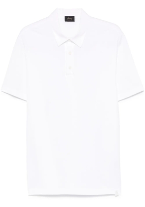Brioni piqué cotton polo shirt - White