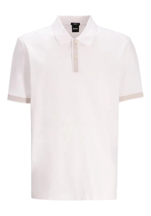 BOSS cotton polo shirt - White