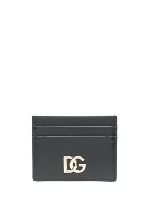 Dolce & Gabbana DG-logo leather card holder - Black