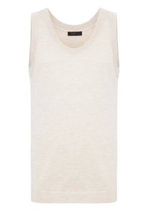 Prada knitted cashmere top - Neutrals