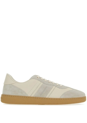 Ferragamo logo-debossed low-top sneakers - White