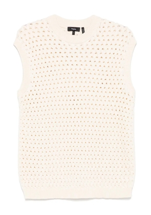 Theory cable-knit vest - Neutrals