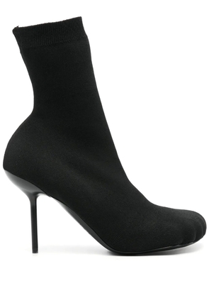 Balenciaga 100mm knitted ankle boots - Black