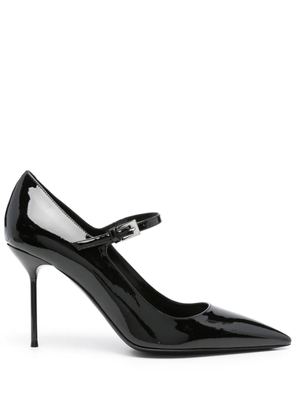 Paris Texas 90mm leather heeled pumps - Black