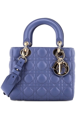 Christian Dior Pre-Owned My ABCDior Lady Dior Bag Cannage Quilt Lambskin crossbody bag - Blue