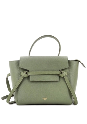 Celine Pre-Owned Belt Bag Textured Leather Nano shoulder bag - Green