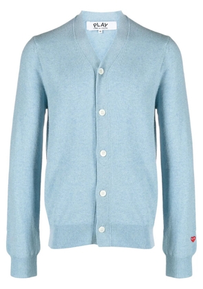 Comme Des Garçons Play V-neck buttoned cardigan - Blue