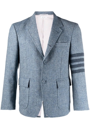 Thom Browne stripe-detail single-breasted blazer - Blue
