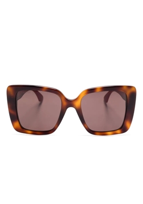 Gucci Eyewear oversize-frame sunglasses - Brown