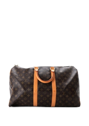 Louis Vuitton Pre-Owned Keepall Bag Monogram Canvas 45 satchel - Brown