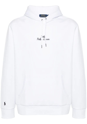 Polo Ralph Lauren logo-embroidered hoodie - White