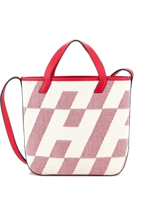 Hermès Pre-Owned Cabas H en Biais Tote Canvas with Leather 27 shoulder bag - Pink