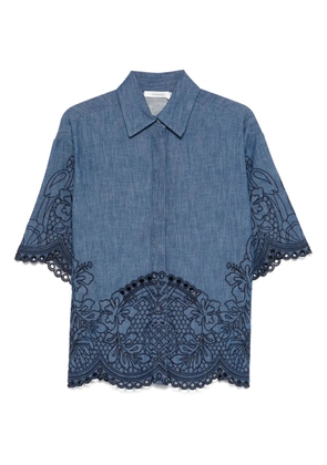 ZIMMERMANN embroidered shirt - Blue