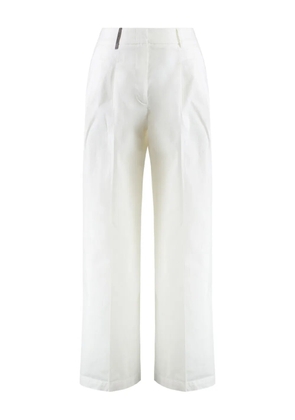 Peserico cotton trousers - White