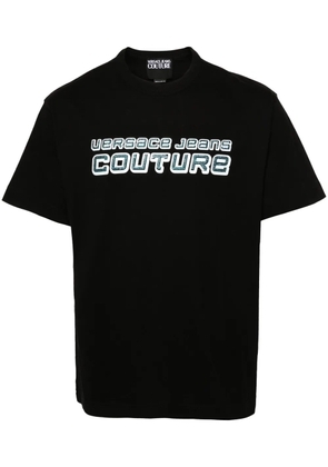 Versace Jeans Couture rhinestone-logo T-shirt - Black