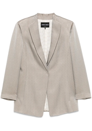Giorgio Armani jacquard blazer - Grey