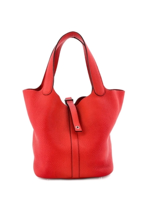 Hermès Pre-Owned Picotin Lock Bag Clemence MM bucket bag - Red