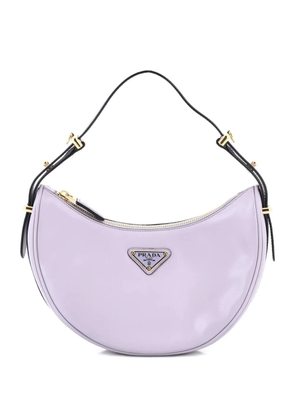 Prada Pre-Owned Arque Half Moon Leather Small hobo bag - Purple