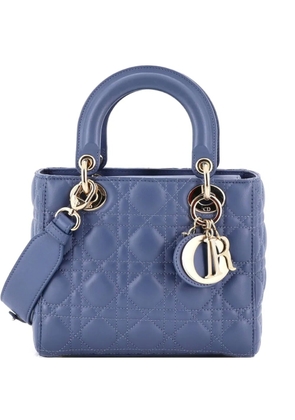 Christian Dior Pre-Owned My ABCDior Lady Dior Bag Cannage Quilt Lambskin crossbody bag - Blue