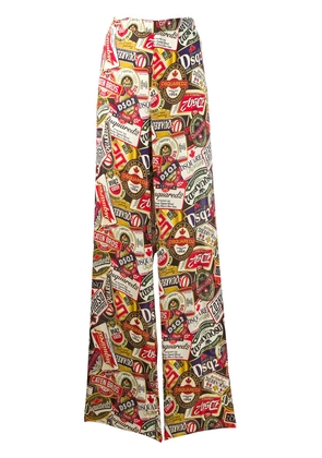 DSQUARED2 printed palazzo pants - Neutrals