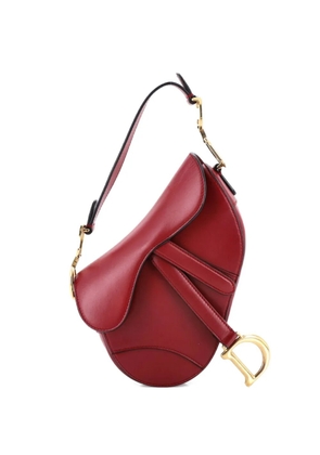 Christian Dior Pre-Owned Saddle Handbag Leather Mini shoulder bag - Red