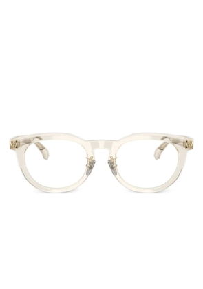 Moncler Eyewear logo round frames - Neutrals