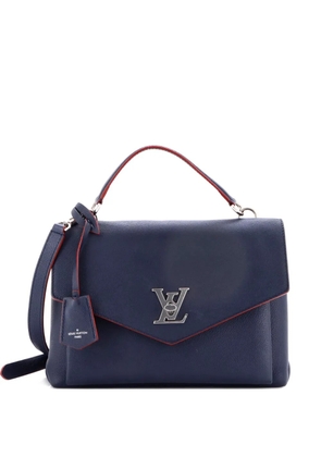 Louis Vuitton Pre-Owned Mylockme Handbag Studded Leather satchel - Blue