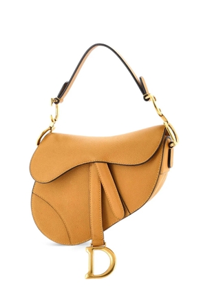 Christian Dior Pre-Owned Saddle Handbag Leather Mini shoulder bag - Yellow