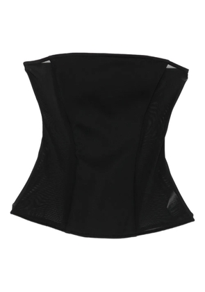 Alex Perry strapless mesh corset - Black