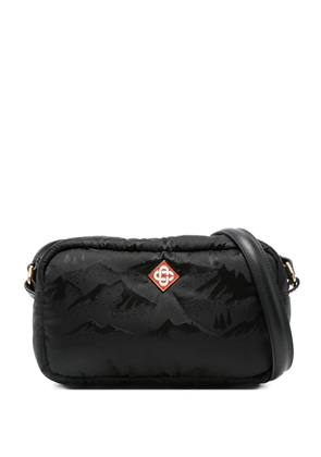 Casablanca mountain-print messenger bag - Black