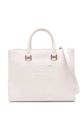 LIU JO logo-embossed tote bag - Neutrals