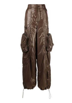 Khrisjoy zip-pocket loose-fit trousers - Brown