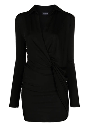 Jacquemus La Robe Bahia jersey minidress - Black