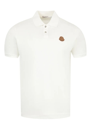 Moncler logo-patch polo shirt - Neutrals
